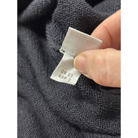 St John Collection by Marie Gray Cardigan Black 12 Ruffle Knit Tie Front - Picture 5 of 11